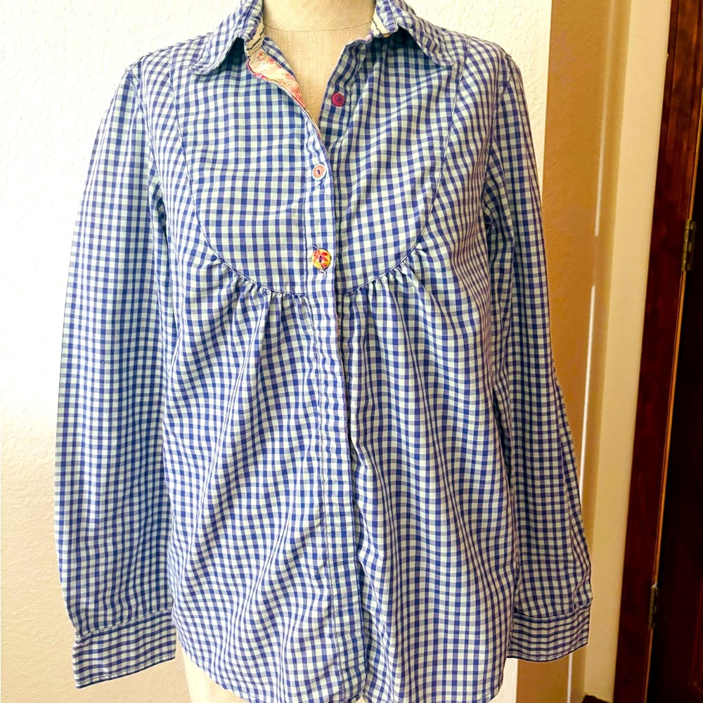 Women’s long sleeve button up CC Double O shirt
